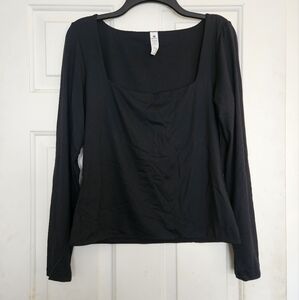 NWOT 90 Degree Reflex Classic Black Long Sleeve Blouse XL
